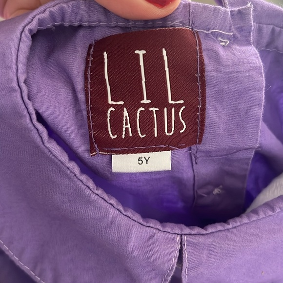 Purple Smock dress with white embroidered flowers 💜 - Picture 5 of 5